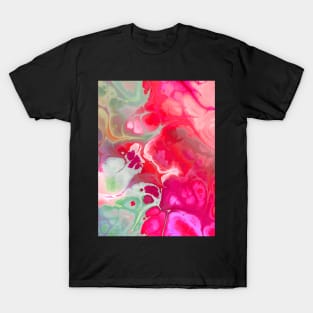 Abstract Marbling Design T-Shirt